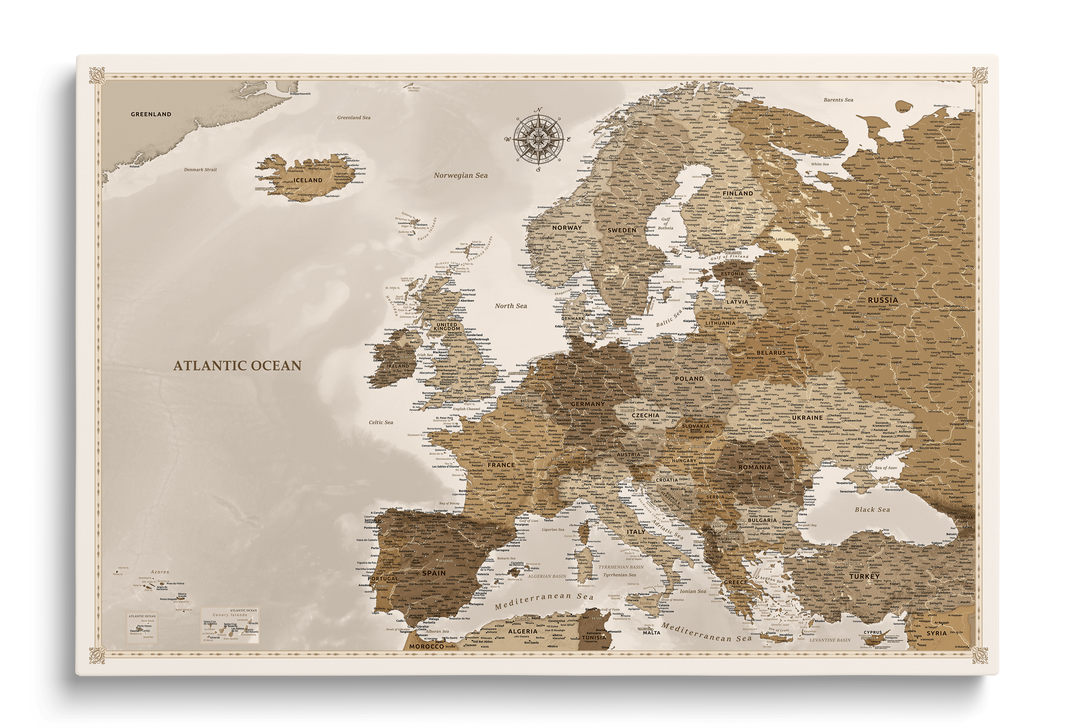 Pinboard World Maps | Travel Push Pin Maps | Cork Board Maps – Pinmap